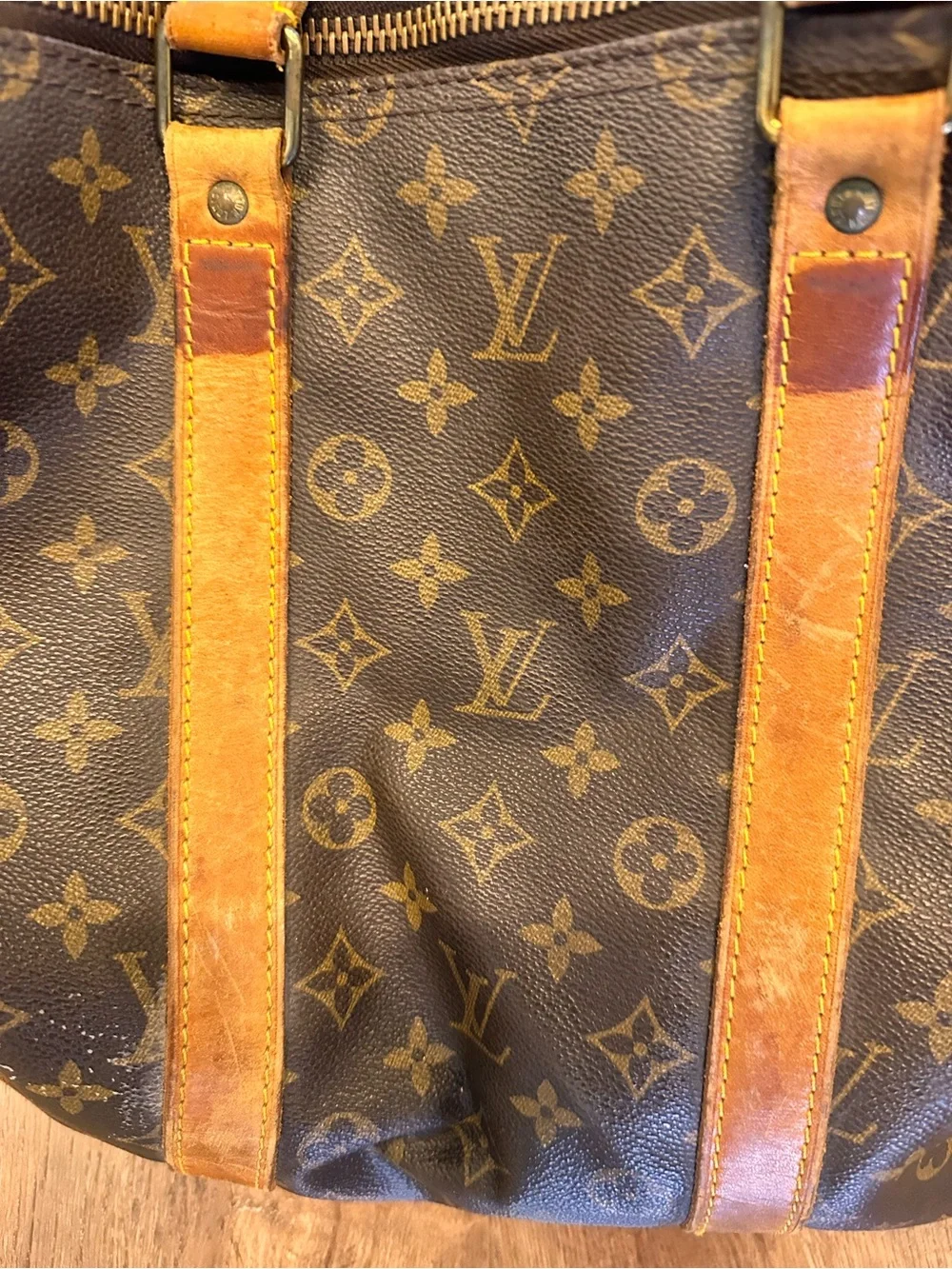 Louis Vuitton Monogram Canvas Travel Duffel Bag keepall 55 pre owned - Picture 9 of 15